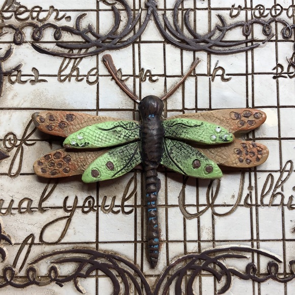 Dragonfly wall hanging wall plaque resin - Picture 2 of 15